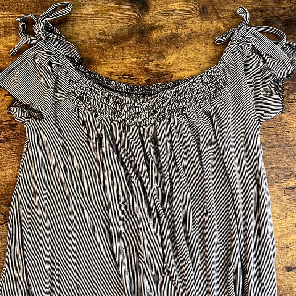 Soft & Sexy white and black stripped shirt